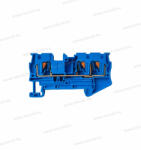 OMU System 3 vezetékes átmenő Push-in sorkapocs 0, 25-4mm2 32A kék Omu system TPI324N TWIN DIN sín (TPI324N)