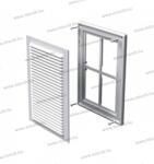 Vents MV 125S ABS Szellőzőrács 182x251mm szúnyoghálóval, csőcsatlakozás nélkül (MV 125S ABS)