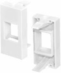 OMU system KM45-KA0 keystone adapter 1 modul fehér moduláris USB C szerelvényezhető műanyag csatorná (KM45-KA0)