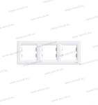 Schneider Electric Schneider SE EPH5800321 Asfora Hármas vizszintes keret fehér (EPH5800321)