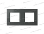 TEM LINE antracit színű 2x2 modulos díszítőkeret OL24AT 26536