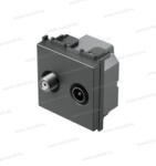 TEM SAT-TV aljzat végzárós antracit 1dB 18957 KM25AT