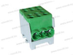Pollmann FVKO-35/25mm2 1 pólus 2x10-35mm2 be-, 4x1, 5-25mm2 leágazó, ónozott fővezetéki kapocs zöld 2080180 (2080180)