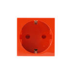 OMU system KM45-DS12R 2+F piros dugalj 45x45 moduláris, 45° szerelvényezhető műanyag csatornához (KM45-DS12R)