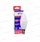 OMU Lighting LED izzó E14 C37 gyertya 8W 806lm 3000K meleg fehér garancia 2 év (LBE14C378.08063000)