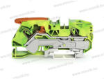Wago 2102-1207 Topjob S Push-in Cage Clamp sorkapocs működtető karral (0, 25. . . 4mm2) 24A zöld-sárga (2102-1207)