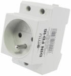 OMU system FD16 francia szabványú DIN sínes dugalj 16A 2+F biztonsági zsaluval (FD16)