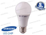 V-TAC SKU-233 LED lámpa E27 gömb A60 11W 6400K 1055lm 200° vil. szög Samsung Chip 5 év garancia A+ (233)