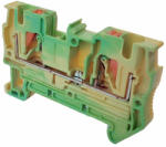 OMU System 2 vezetékes földelő Push-in sorkapocs 0, 25-4mm2 32A zöld-sárga Omu system TPI224PE DIN sín (TPI224PE)