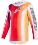 Alpinestars Tricou motocross Alpinestars Fluid Portl copii roșu-portocaliu-gri deschis (AIM173-0085)