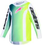 Alpinestars Tricou motocross Alpinestars Fluid Portl copii verde-alb-negru (AIM173-0086)