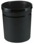 HAN Papírkosár műanyag tömörfalú HAN TREND fekete 18L (18190-13) - tonerpiac