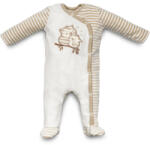  Kenguru Gold hosszú ujjú rugdalozó plüss Oldaltpatentos ecrü csíkos bagoly 62