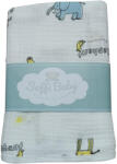 Soffi Baby Baby takaró muszlin dupla elefánt és zsiráf 70x90cm - babycenter-online
