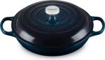 Le Creuset Oală Gourmet Signature joasă, 30 cm, albastru marin (21180301294475)