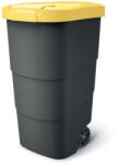 Prosperplast Wheeler 110 l szemetes kuka antracit sárga fedéllel (NBWB110-120C) - platinashop