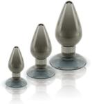  Anál plug készlet 3 db-os - Black Axinite 3 IN 1 Anal Plug Kit Set III