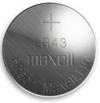 Maxell LR43 AG12/186 1, 5V Alkaline gombelem (Maxell-LR43-10BP)