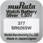 Murata muRata (Sony) 377 SR66 1, 55V Ezüst Oxid óraelem (muRata-Sony-377)