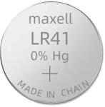 Maxell LR41 192/AG3/L736 1, 5V Alkaline gombelem (Maxell-LR41-10BP)