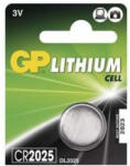 GP Batteries CR2025 B1525 3V Lithium gombelem (GP-CR2025-5BP)
