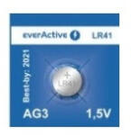 everActive LR41 LR736/AG3/192 1, 5V Alkaline gombelem (everActive-LR41-10BP)