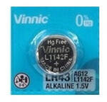Vinnic LR43 AG12/186/L1142F 1, 5V Alkaline gombelem (VINNIC-LR43-10BP)