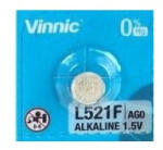 Vinnic L521F AG0/179 1, 5V Alkaline gombelem (Vinnic-LR521F-10BP)