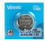 Vinnic LR55 191/LR1120/AG8 1, 5V Alkaline gombelem (VINNIC-LR55-10BP)