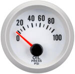  Olajnyomás mérőóra fehér számlappal (557)