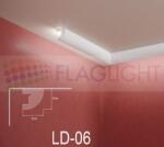 Ld-06 Декоративен профил за скрито led осветление ► 2метра (ld06)
