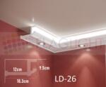  Ld-26 Декоративен профил за скрито led осветление ► 2метра (ld 26)