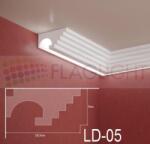  Ld-05 Декоративен профил за скрито led осветление ► 2метра (ld05)