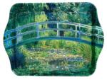 Fridolin Monet fém kistálca - 21x2x14 cm - Híd a tavirózsák felett (VR-19484)