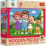 Trefl Wood: Cocomelon család fa puzzle - 24 darabos (20267) - ejatekok