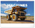 REALSYSTEM Falinaptár REALSYSTEM 480x330mm fekvő Heavy machines 2026 (6094-HM) - papir-bolt