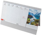 REALSYSTEM Asztali naptár képes REALSYSTEM álló fehér lapos Európa 2026 (7961-99) - papir-bolt