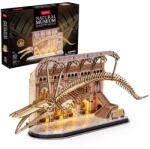 CubicFun Puzzle 3D cu LED muzeul natural Balena albastra 222 piese (CUL545h)