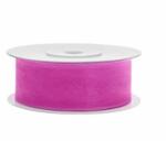  organza szalag 2, 5 cmx25 m , sötétrózsaszín (006)
