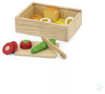 Viga Toys Szeletelhető reggelifélék (szögletes vágódeszkával, natúr késsel) (8367)