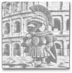  PontPöttyöző - Bri Bri Bicus Dicus Méret: 50x50cm, Keretezés: Kartonlemezen, Szín: Fekete