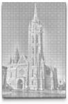  PontPöttyöző - Mátyás-templom - Magyarország Méret: 40x60cm, Keretezés: Keret nélkül (csak a vászon), Szín: Fekete