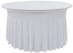 VidaXL Huse elastice de masă lungi, 2 buc. , alb, 120x74 cm (133581)
