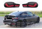 Tuning - Specials Stopuri OLED compatibil cu BMW Seria 4 F32 F33 F36 M4 F82 F83 (2013-03.2019) Rosu Fumuriu cu Semnal Dinamic Secvential (6409)