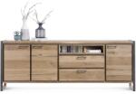  Comoda Metalo stejar 240/42/90 cm (36332-RWB) Comoda