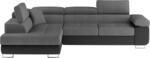  Coltar extensibil Antonia gri/negru 272/203/85 cm (AN_20)