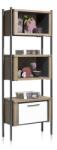  Biblioteca Shirley stejar 71/35/186 cm (40863-BAI) Biblioteca