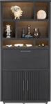  Etajera Pavie stejar 100/42/205 cm (46516-CBL) Vitrina