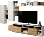  Set living 4 piese Alicante stejar-alb, 260/44/171, 5 cm (0000238814)
