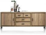  Comoda Vitoria lemn masiv stejar 210/85/42 cm (38950-RGR) Comoda
